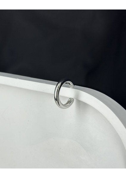 Gümüş Taşsız Earcuff Çelik Küpe Delik Gerektirmez fiyatları