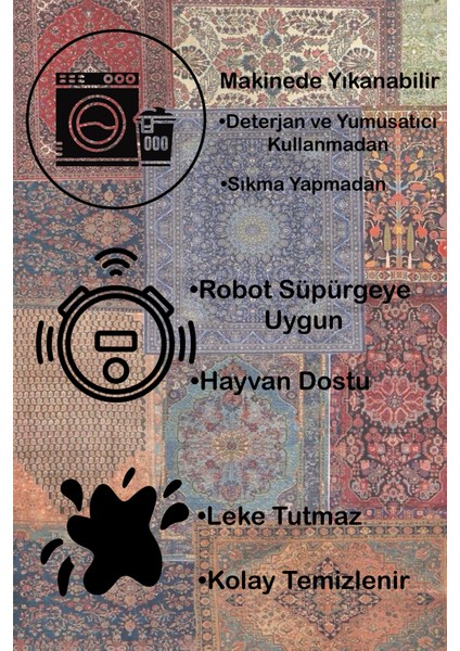 Dijital Baskı Hasır Görünümlü Siyah Çerçeveli Yıkanabilir Salon Halısı Mutfak Halısı Yolluk Halısı fırsatları