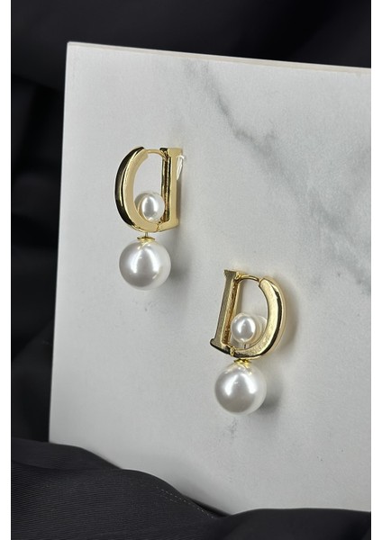 Gold Altın Incili Marka Model Sallantılı Halka Küpe fiyatları