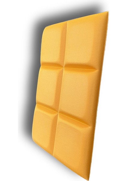 Akustik 3D Dolgulu Parlak Yüzeyli Sarı Panel 50X33CM Kalınlık 30MM fiyatları