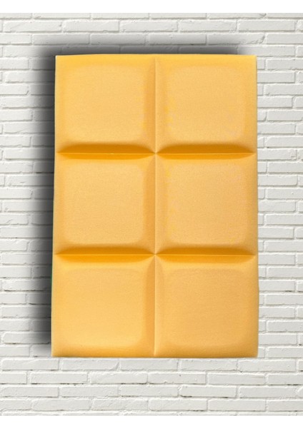 Akustik 3D Dolgulu Parlak Yüzeyli Sarı Panel 50X33CM Kalınlık 30MM modelleri