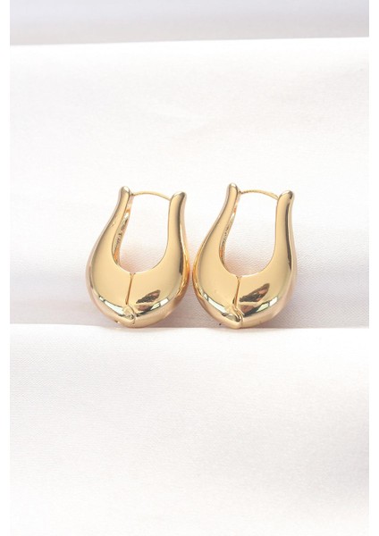 Pirinç Gold Renk Bombeli Küpe - PRT3500EB01236