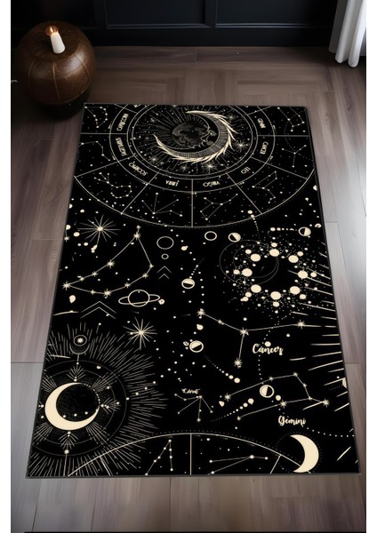 Makinede Yıkanabilir Astronomi Desen Kaymaz Taban Leke Tutmaz Salon Halısı Genç Halısı Çocuk Halısı fiyatları