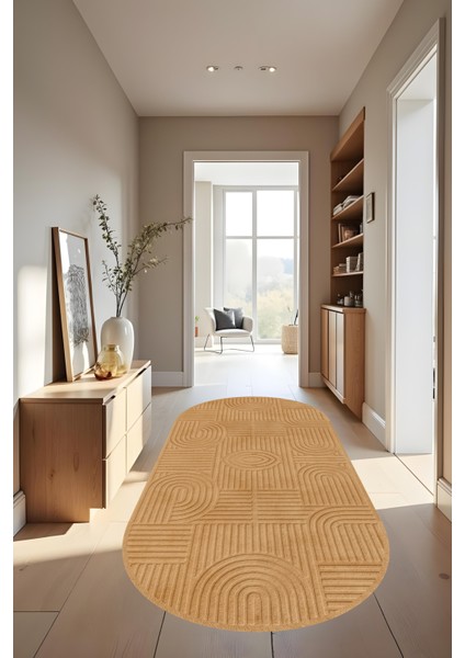 Dijital Bukleli Bohem Desen Oturma Odası Halısı Salon Halısı Mutfak Halısı Çocuk Odası Halı Yolluk