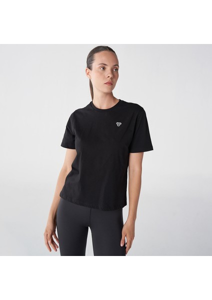 Hmlt-ic icona Regular Kadın Siyah T-Shirt 911867-2001