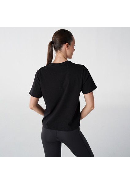 Hmlt-ic icona Regular Kadın Siyah T-Shirt 911867-2001