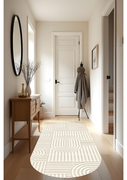 Dijital Bukleli Bohem Desen Oturma Odası Halısı Salon Halısı Mutfak Halısı Çocuk Odası Halı Yolluk