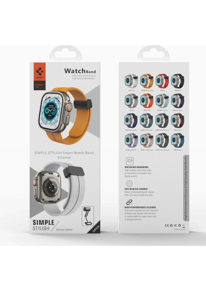 Apple Watch 42MM KR412 Elegance Stylısh Kordon - LILA-(5796) - AYS7916-8159 modelleri