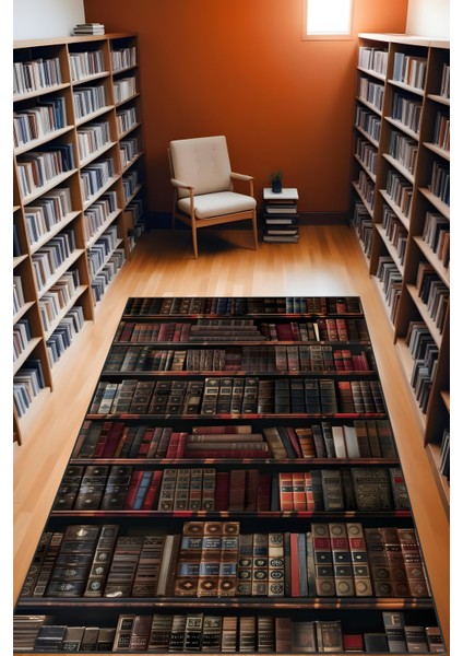 Makinede Yıkanabilir Kitaplık Desen Kaymaz Taban Leke Tutmaz Çalışma Odası Çocuk Odası ve Genç Odası fiyatları