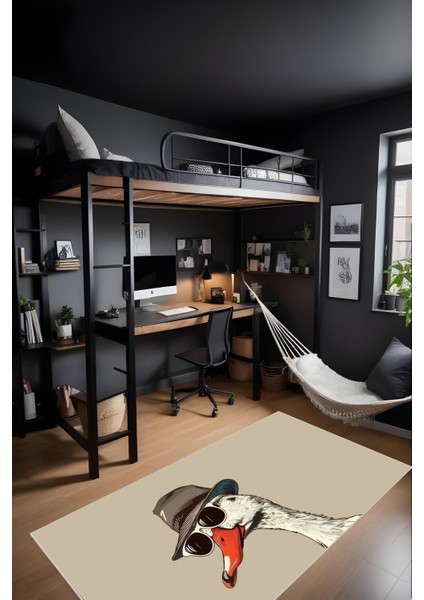 Makinede Yıkanabilir Ördek Figürlü Kaymaz Taban Leke Tutmaz Salon Halısı Çocuk Halısı ve Yolluk fiyatları