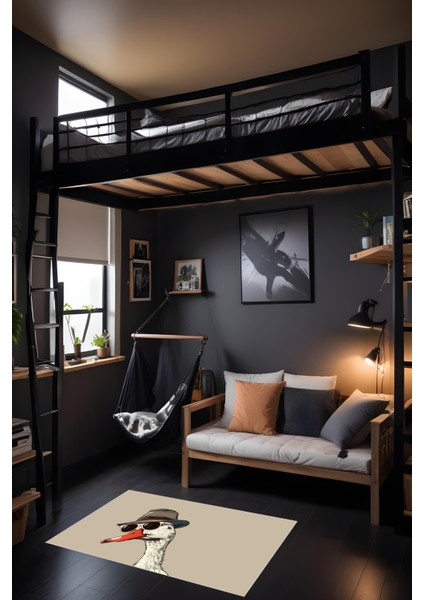 Makinede Yıkanabilir Ördek Figürlü Kaymaz Taban Leke Tutmaz Salon Halısı Çocuk Halısı ve Yolluk modelleri