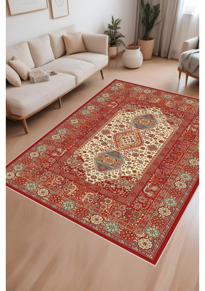 Dijital Baskı Klasik Desenli Çerçeveli Dekoratif Makinada Yıkanabilir Salon ve Yolluk Halısı fiyatları