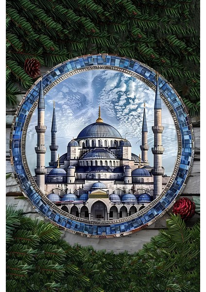 Camii Motifli Uv Baskı Mdf Duvar Süsü – 33X33 cm & 20X20 cm DT220 fiyatları