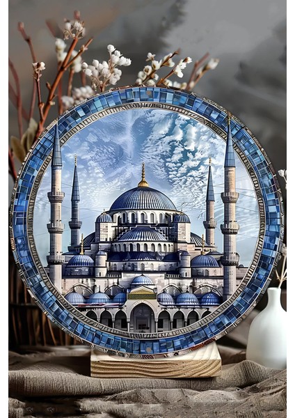 Camii Motifli Uv Baskı Mdf Duvar Süsü – 33X33 cm & 20X20 cm DT220 modelleri