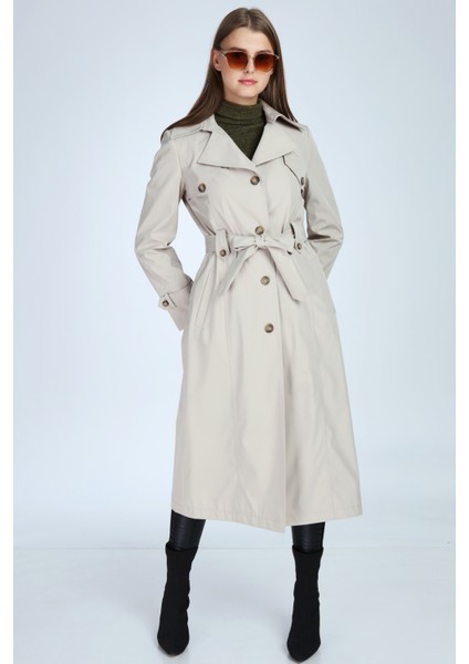 Veger Elit Tesettür Boy Bondit Trençkot modelleri