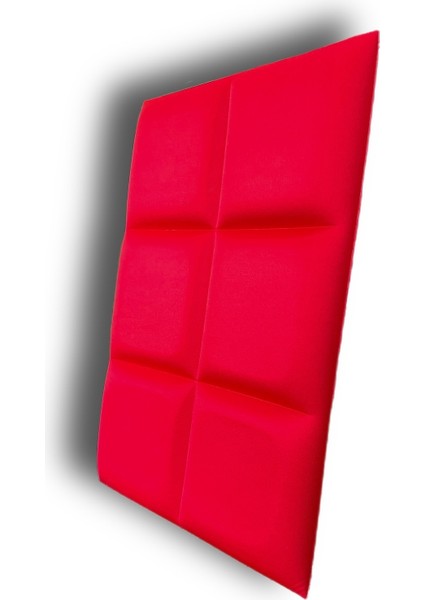 Akustik 3D Dolgulu Parlak Yüzeyli Kırmızı Panel 50X33CM Kalınlık 30MM fiyatları