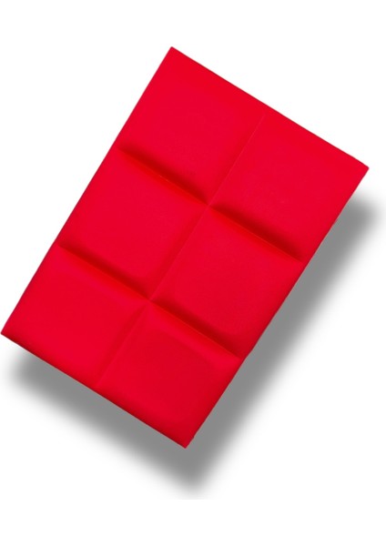 Akustik 3D Dolgulu Parlak Yüzeyli Kırmızı Panel 50X33CM Kalınlık 30MM modelleri