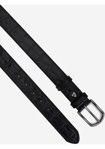 Erkek Hakiki Deri Siyah Kroko Klasik Kemer 171 2007 Erk Kmr Y25 Syh Kroko Bsk fırsatları