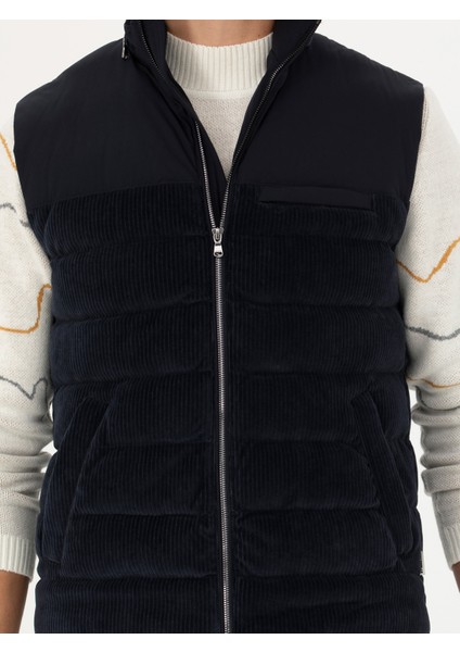 Erkek Lacivert Şişme Mont Yelek 50274460-VR033