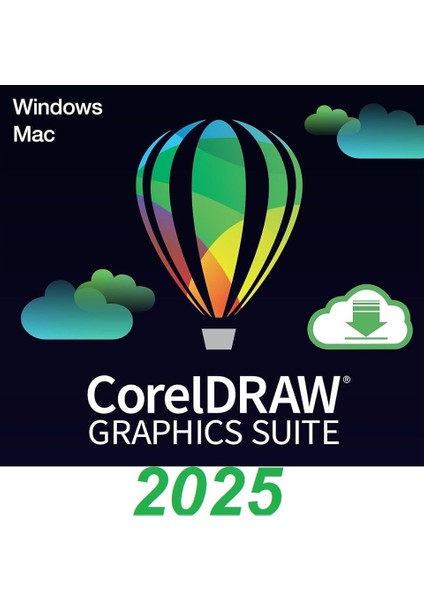 Coreldraw Graphics Suite 2025 (Mac) - 2 Mac Cihaz Ömür Boyu Abonelik Kodu