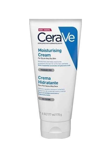 Cerave Moisturising Kuru Ciltler Için Nemlendirici Krem 177 ml - Diş Beyazlatıcı Köpük Hediye