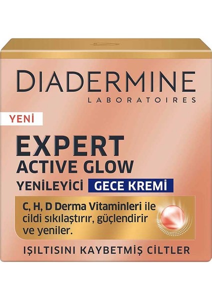 Diadermine Expert Active Glow Gece Kremi 50 ml