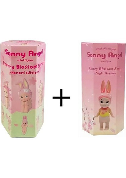 Sonny Angel Hippers Serisi Cherry Blossom Hanami Edition ve Cherry Blossom Nigt Versiyon 2'li Set