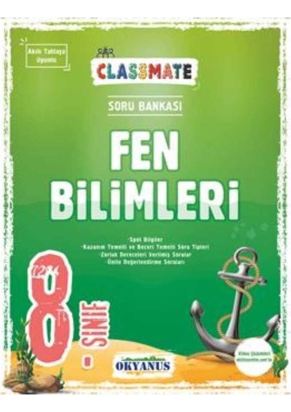 8. Sınıf Classmate Fen Bilimleri Soru Bankası