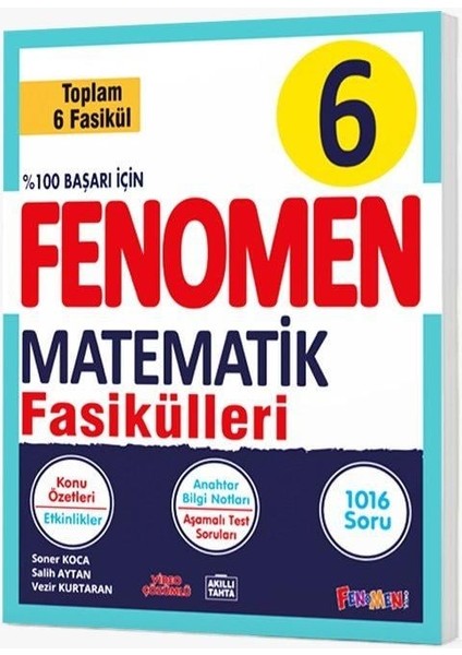 Fenomen 6. Sınıf Matematik Fasikül Seti – Konu Anlatımı ve Testlerle LGS’ye Hazırlık, Ortaokul Öğrencileri İçin