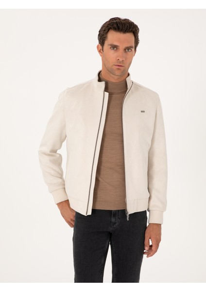 Erkek Bej Suni Deri Mont 50314747-VR011