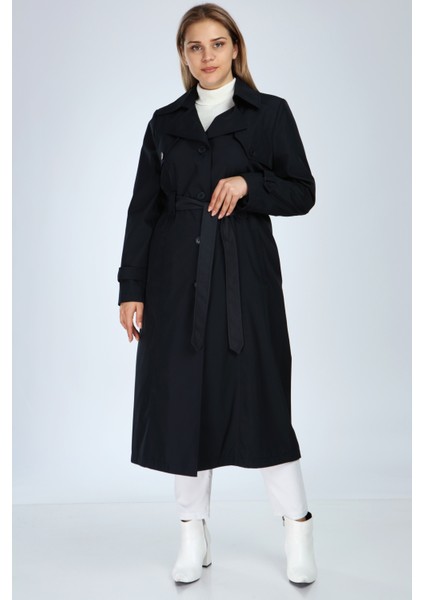 Veger Elit Tesettür Boy Bondit Trençkot