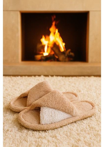 Softıe Çapraz Kadın Ev Terliği Kışlık Terlik Sessiz Taban fırsatları