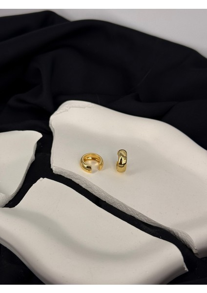 Gold Altın Taşsız Earcuff Çelik Küpe Delik Gerektirmez modelleri