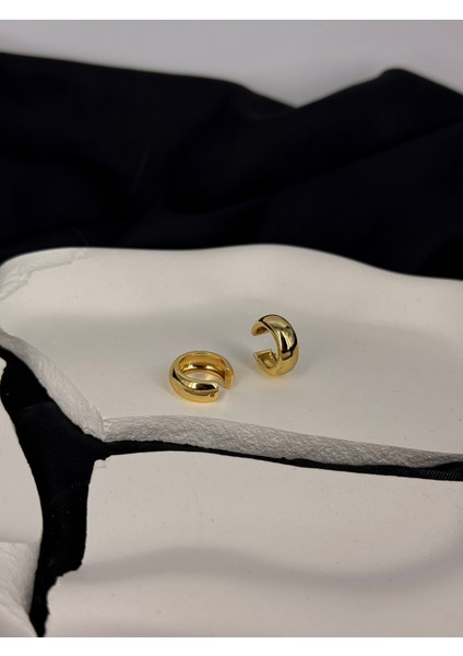 Gold Altın Taşsız Earcuff Çelik Küpe Delik Gerektirmez fırsatları