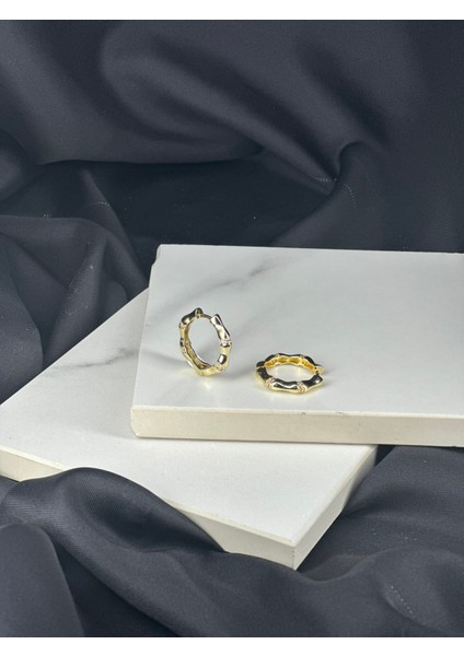 Gold Altın Halka Kemik Tasarım Çelik Küpe fiyatları