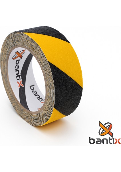 50MMX25 Metre Sar-Siyah Merdiven Kaydırmaz Bant