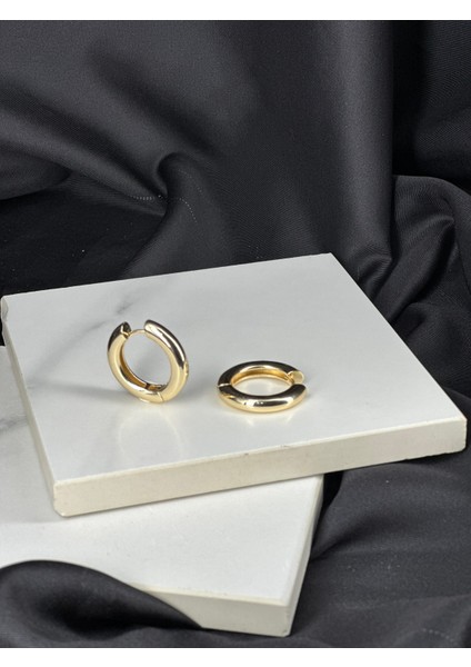 Gold Altın Halka Tasarım Klasik Çelik Küpe modelleri