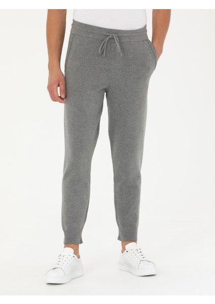 Erkek Açık Gri Jogging Fit Triko Pantolon 50279422-VR001 fiyatları