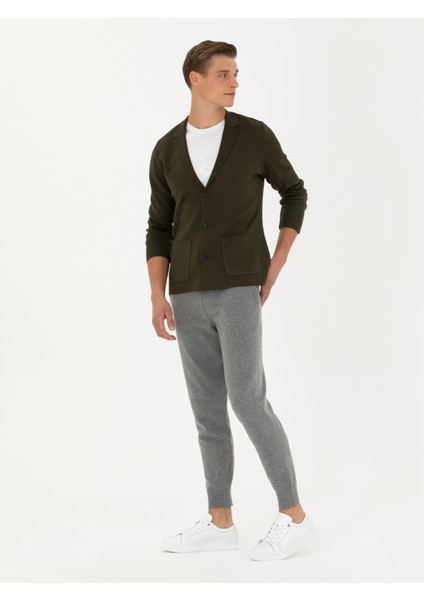 Erkek Açık Gri Jogging Fit Triko Pantolon 50279422-VR001 modelleri