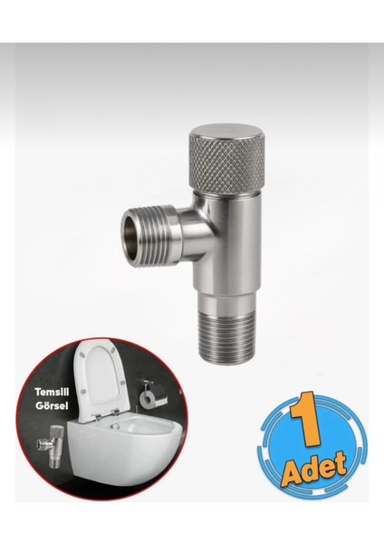 304 Çevirmeli Taharat Musluğu Siyah