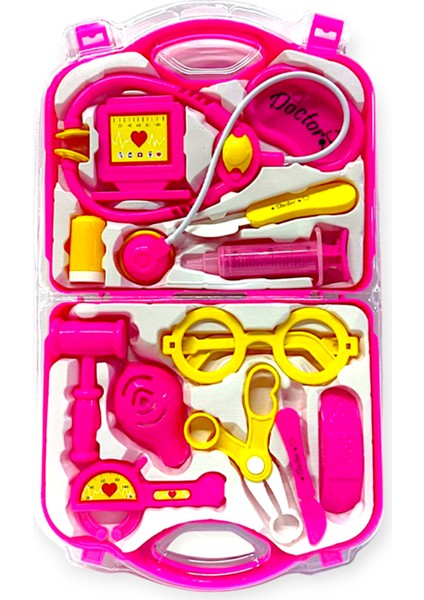 Çantalı Plastik Oyuncak Doktor Seti Pembe CE Belgeli Çocuklar İçin Eğitici fiyatları