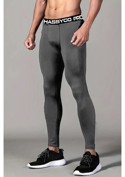 Erkek Basketbol Bisiklet Fitness Koşu Ultra Esnek Spor Tayt