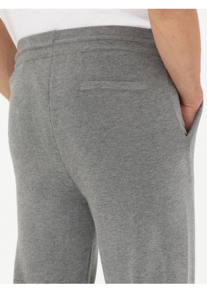 Erkek Açık Gri Jogging Fit Triko Pantolon 50279422-VR001