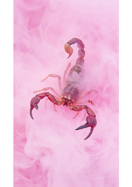 Tatlı Pembe Akrep V1 Ev Duvar Salon Güzellik Salonu Ofis Dükkan Dekarasyon Kanvas Tablo fiyatları