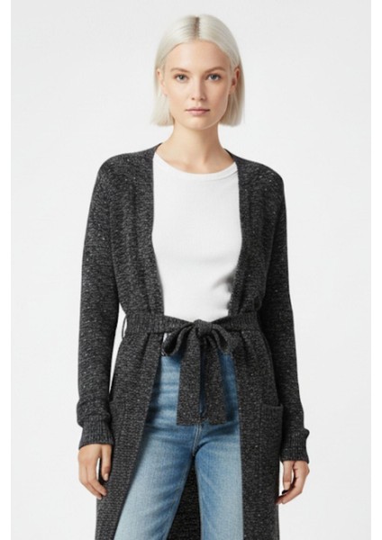 Laci Kadın Kuşaklı Uzun Hırka 6800