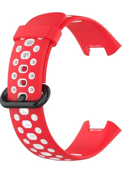 Xiaomi Redmi Watch 2 Spor Delikli Kordon - KIRMIZI-BEYAZ-(5796) - AYS4442-5447 modelleri