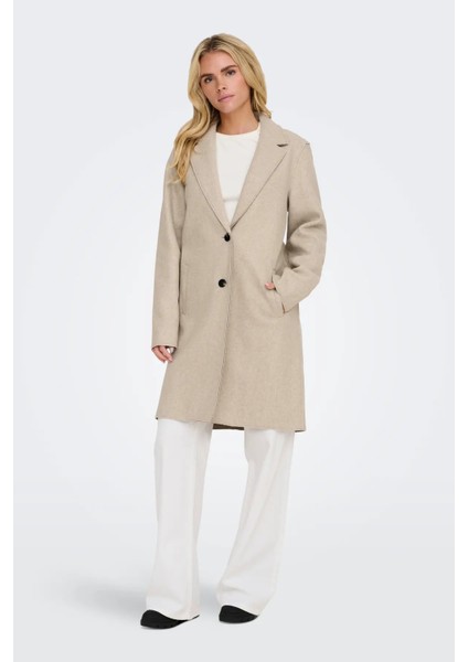 Kadın Onlcarrıe Çift Cepli Düğmeli Kaban 15213300 Bej