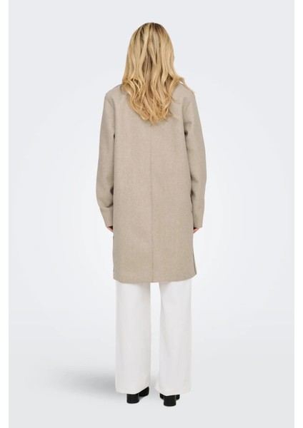 Kadın Onlcarrıe Çift Cepli Düğmeli Kaban 15213300 Bej indirimleri