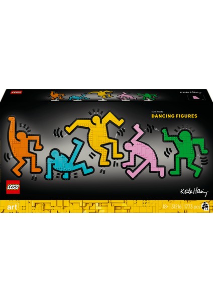 ® Art Keith Haring – Dans Eden Figürler 31216 - Yetişkinler Için Koleksiyonluk Yaratıcı Model Yapım Seti (1773 Parça) modelleri