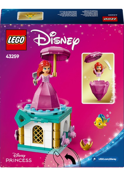 ® │ Disney Princess Dönen Ariel 43259 - 5 Yaş & Üzeri Çocuklar için Yaratıcı Oyuncak Yapım Seti (93 Parça) fırsatları